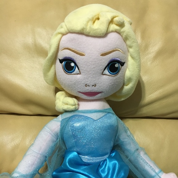 2 ft Frozen Elsa Tulle Dress Gown Plush Toy Doll - Picture 2 of 7